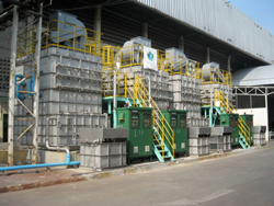 Dust collection and deodorizing equipment (2,400 m3/min)